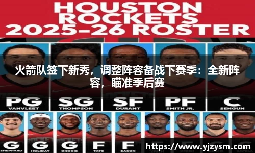 火箭队签下新秀，调整阵容备战下赛季：全新阵容，瞄准季后赛
